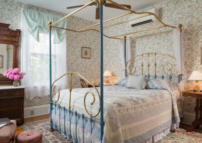 Bloomsbury Guestroom Queen Bed and Antique Dresser