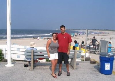 Guest Photos- Couple standing next to beach in Cape May