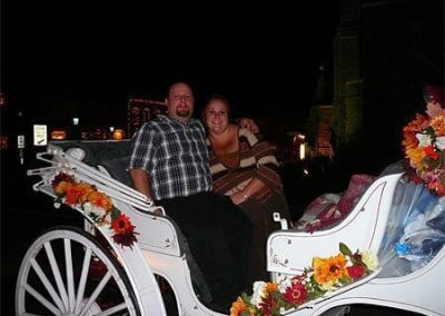 Guest Photos- Happy couple riding in carriage Cape May NJ